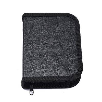 PU Leather & Oxford Cloth Zipper Storage Case
