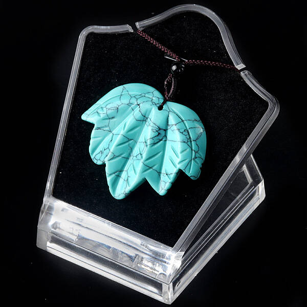 Synthetic Turquoise Pendants Necklaces