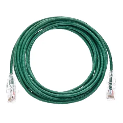 14824 Monoprice Cat6 Component Level Ethernet Cable SlimRun Pure Bare Copper UTP 28AWG 550MHz Snagless RJ45 14ft Green