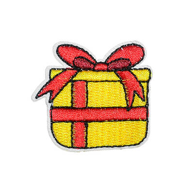 Christmas Theme Computerized Embroidery Cloth Self Adhesive Patches
