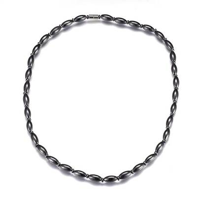 Magnetic Synthetic Hematite Beaded Necklaces