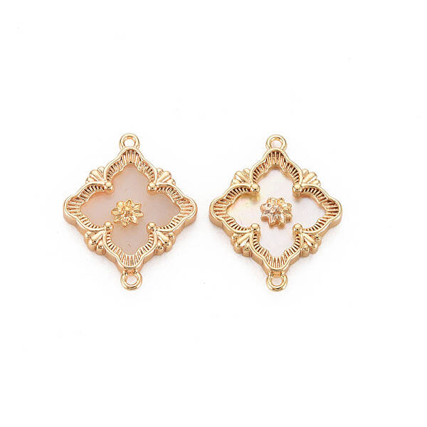 Natural Freshwater Shell Link Connectors