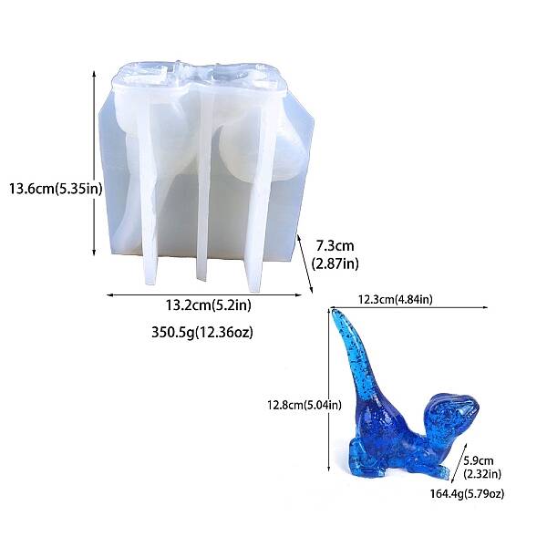 DIY Silicone Dragon Shape Holder Molds