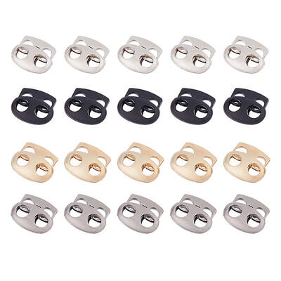 32Pcs 4 Colors Alloy Cord Locks