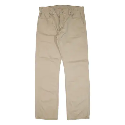 LEVI'S Mens Trousers Beige Regular Straight W36 L34