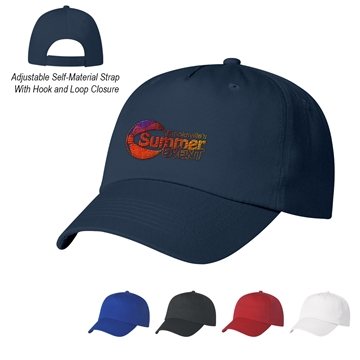 100 Promotional 5 Panel Polyester Cap - Adjustable