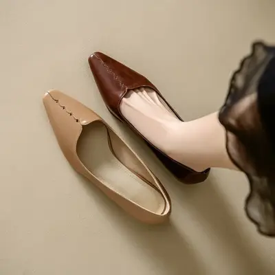 CHIKO Ahulani Pointy Toe Block Heels Pumps Shoes