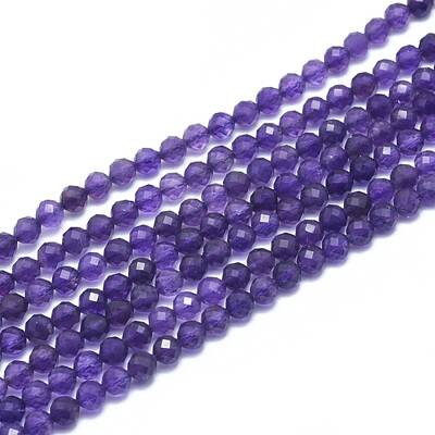 Natural Amethyst Beads Strands