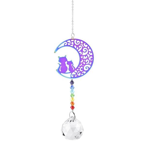 Stainless Steel with Glass Beaded Hanging Pendant Decorations