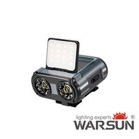 WARSUN Headlamp 90° COB LED Rechargeable with Motion Sensor, 5 Modes, IPX5 Water-Resistant LED Head Light for Night Running,...
