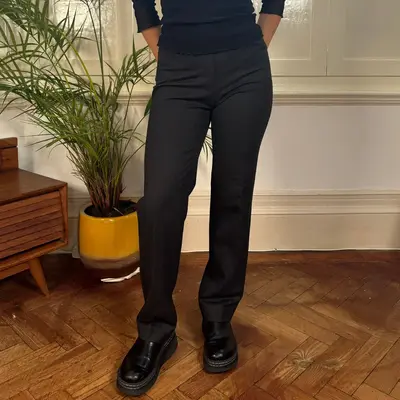 Sportstaff Trousers - 27W UK 10 Grey Wool Blend