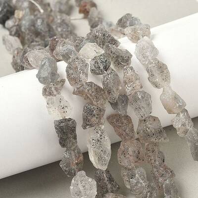 Natural Black Soya Bean Raw Ore Beads Strands