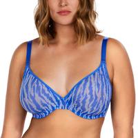 HSIA Zebra Wild Unlined Plus Size Breathable Soft Mesh No Padding Underwire Women Bra