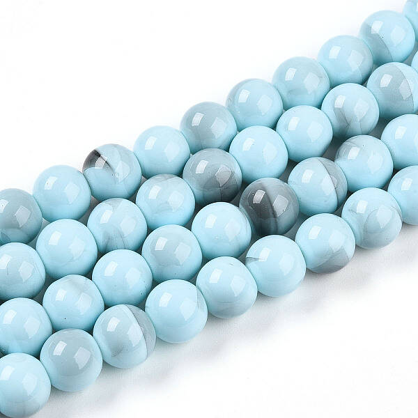 Baking Painted Glass Beads Strands