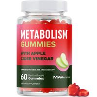 Metabolism Gummies with Apple Cider Vinegar | Energy, Digestion & Lean Body Mass Support | Metabolism Support for Women & Men...