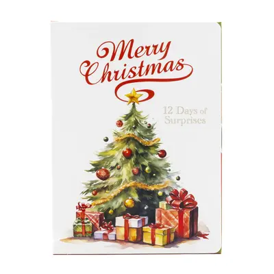 Fill it Yourself Empty Christmas Gift Box, 12 Day Gift Box with White Internal Tray for DIY Gifting