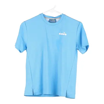 Age 10 Diadora T-Shirt - Large Blue Polyester