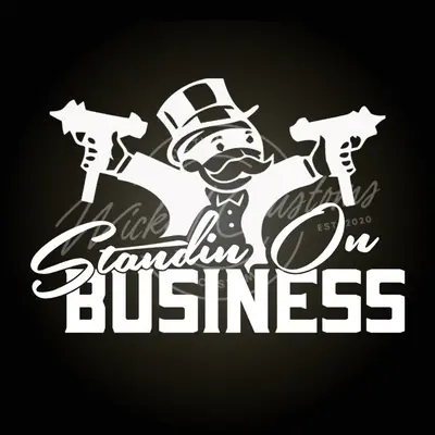 Standing On Business Decal - truck & car decals