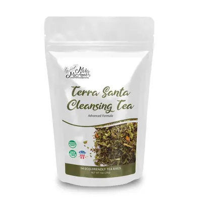 Terra Santa Cleansing Tea | Herbal Blend | Digestive Support | Made in the USA | 14 Tea Bags
