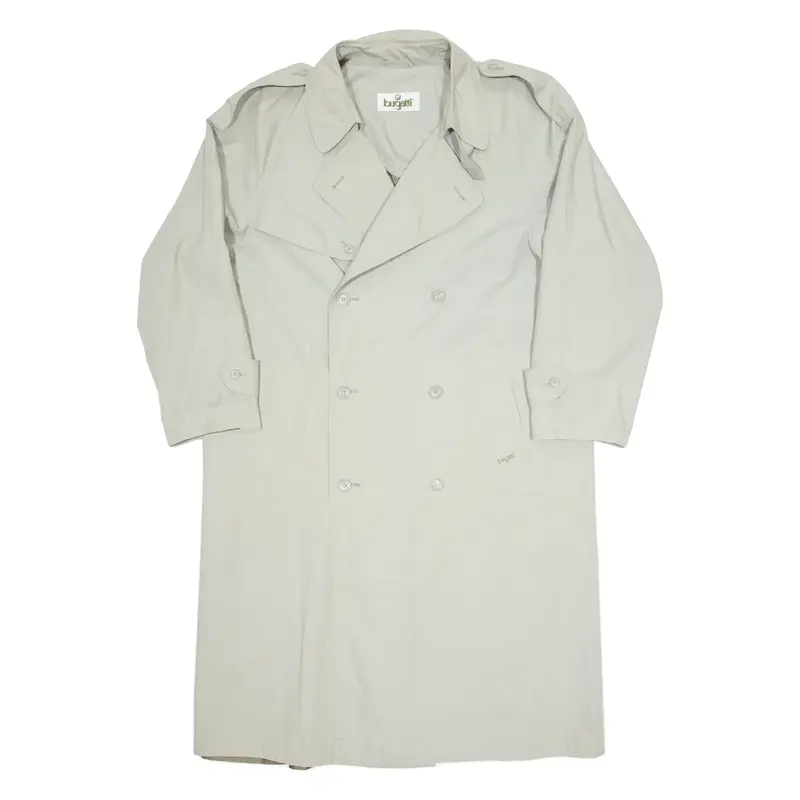 BUGATTI Mens Trench Coat Beige 90s L
