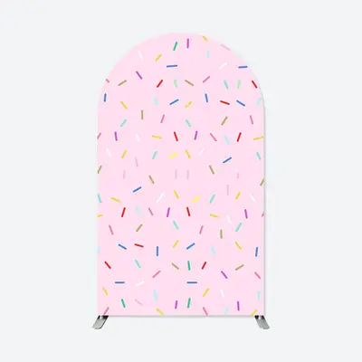 Aperturee Pink Colorful Candy Arch Backdrop For Birthday Party | Chiara Arch Backdrop Diy | Diy Arch Backdrop Cover | Chiara ...