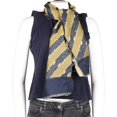 Moschino Scarf - No Size Brown Silk Blend