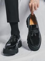 Men's Summer Fashionable Casual Tassel Decor PU Leather Slip-on Shoes, Men's Shoes, Office Shoes, Tassel Loafers Men, Simple ...