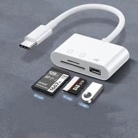3 in 1 Type-C Memory Card Reader, Plug & Play Card Reader, USB Camera Adapter, USB C Hub, SD & TF Card Reader, Portable Card ...