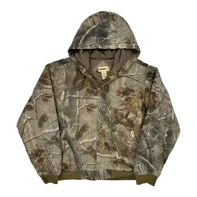 Gander Camo Jacket - Large Green Cotton Blend | Size: large
