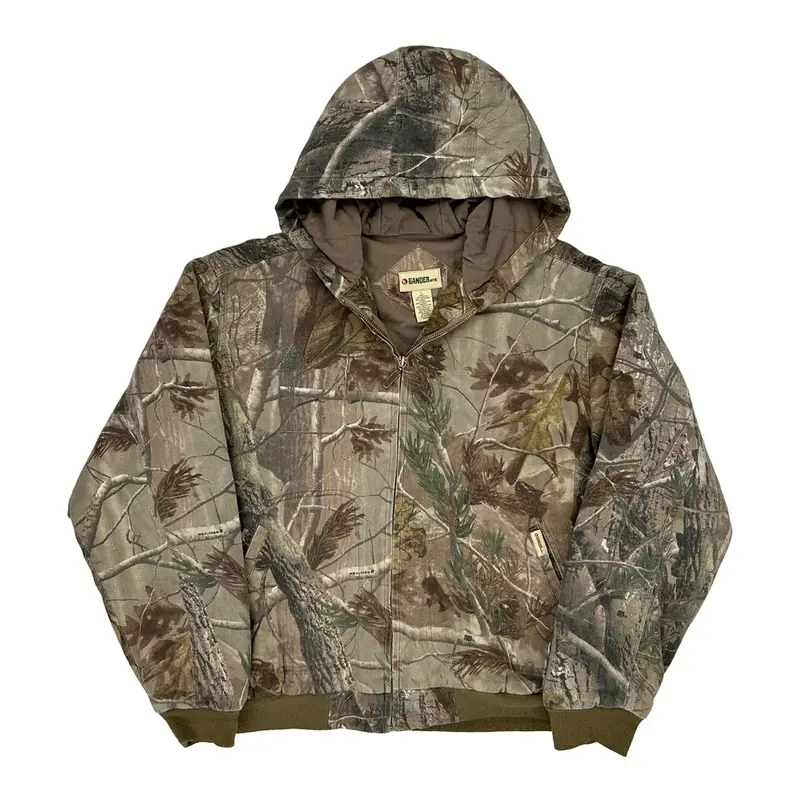 Gander Camo Jacket - Large Green Cotton Blend | Size: large