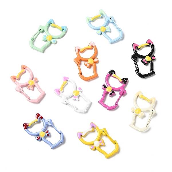 Spray Painted Alloy Spring Gate Ring