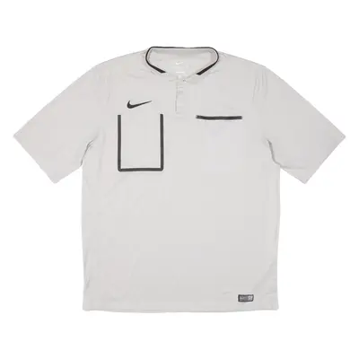 NIKE DRI-FIT Mens Polo Shirt Grey XL