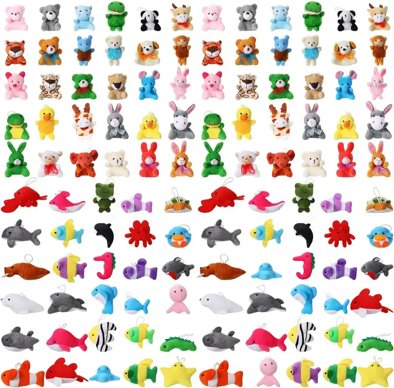 The Lucky 'Adopt-a-Critter' Mini Plush Keychains: Sea & Land Animals available!!