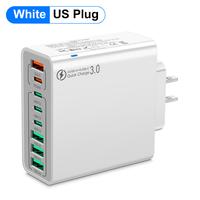 8-Port Fast Charging USB Hub (4 USB-C + 4 USB-A) Portable Smart Charger for Multiple Devices Smart Charger for Phones, Tablet...