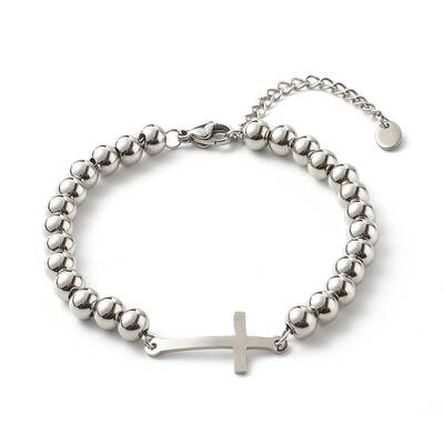 Tarnish Resistant Cross Link Bracelets for Men Women
