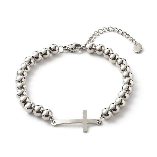 Tarnish Resistant Cross Link Bracelets for Men Women