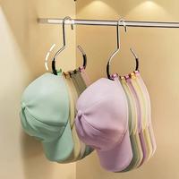 Solid Color Hat Hanger, 3 Counts/set Multifunctional Metal Hat Storage Rack, Space Saving Hat Organizer for Home Closet Bedro...