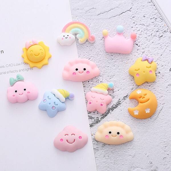 Opaque Resin Cabochons