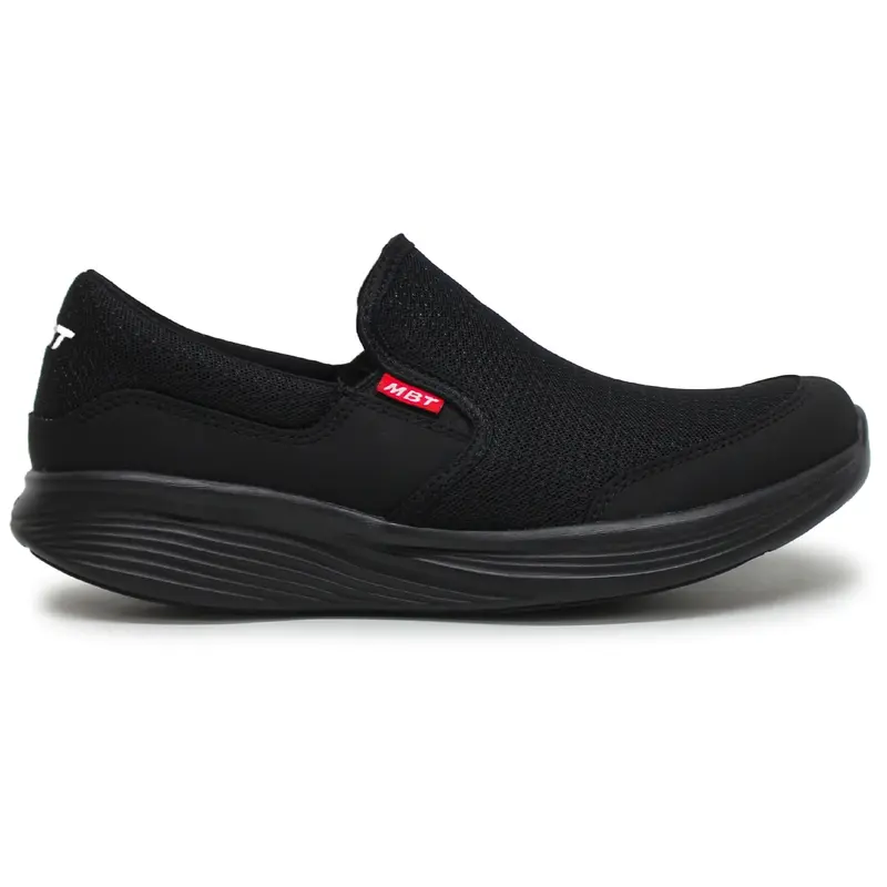 MBT Modena III Leather Textile Women's Comfort Shoes - Black Black - Size:US 10 Women