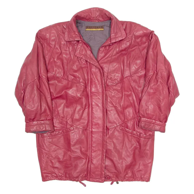 FRIITALA Mens Jacket Red Leather 90s L