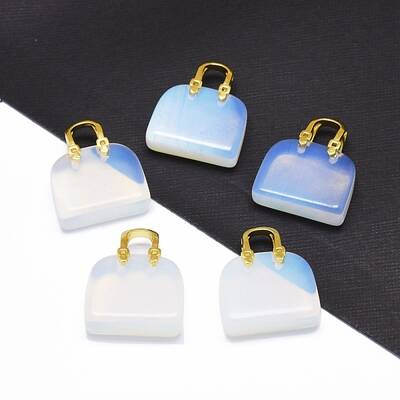 Opalite Brass Pendants