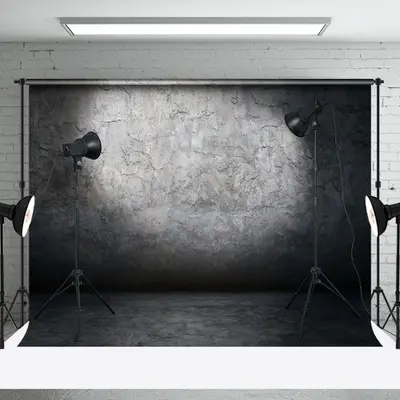 Black Abstract Retro Wall Backdrop For Photography