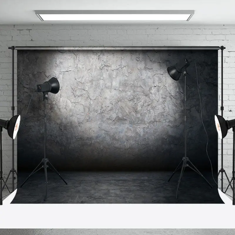 Black Abstract Retro Wall Backdrop For Photography