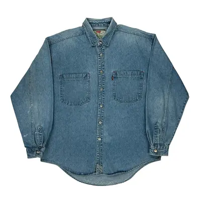 Levis Denim Shirt - Large Blue Cotton