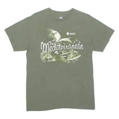 MSC The Mediterranean Dolphin Mens T-Shirt Green M