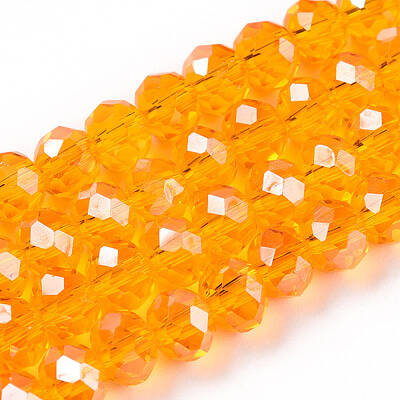 Electroplate Glass Beads Strands