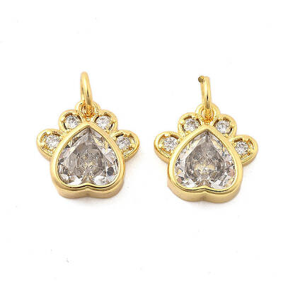 Brass Pave Cubic Zirconia Pendants