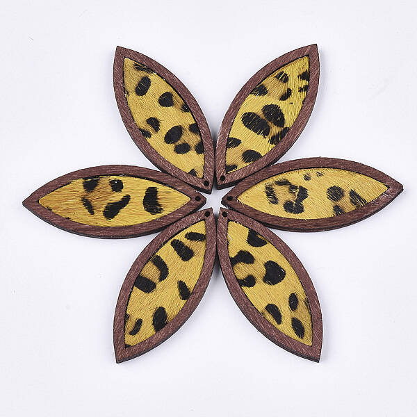 Eco-Friendly Cowhide Leather Big Pendants