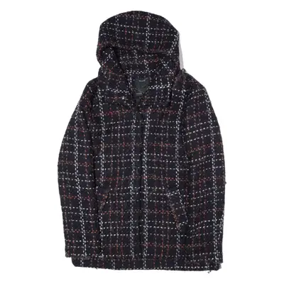 YESSICA Jacket Blue Wool Check Womens S