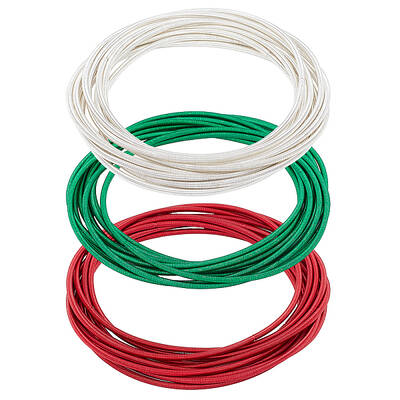 30Pcs 3 Color Iron Thin Wrap Bangles Set for Women
